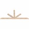 Ekena Millwork Saratoga Smooth Timber Gable Bracket, Douglas Fir, 72"W x 33"H x 1 1/2"D x 3 1/2"F, 11/12 Pitch GBW072X33X0204SAR00SDF - alternate 3